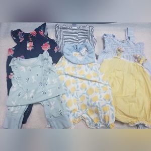 Baby Girl 0-3 Summer Set